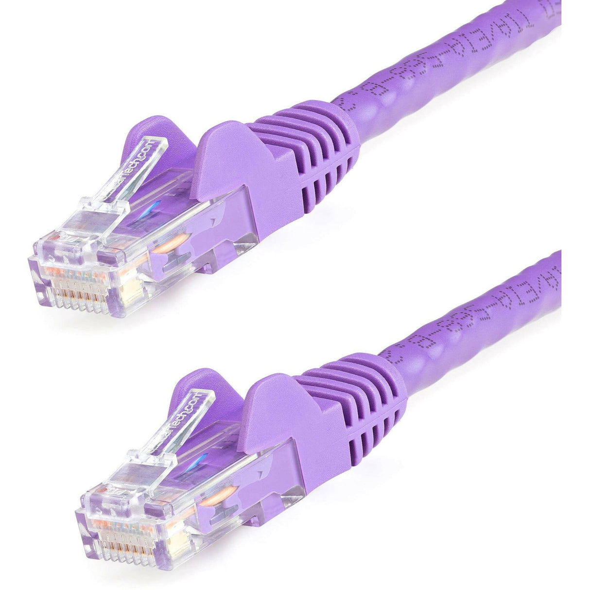 StarTech.com 25ft CAT6 Ethernet Cable - Purple Snagless Gigabit - 100W PoE UTP 650MHz Category 6 Patch Cord UL Certified Wiring/TIA — N6PATCH25PL