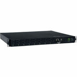 Eaton Tripp Lite Series 1.4kW Single-Phase Switched Automatic Transfer Switch PDU, 2 120V 5-15P 15A Inputs, 8 5-15R Outputs, 1U, TAA — PDUMH15ATNET