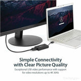 StarTech.com USB 3.0 to DisplayPort Adapter, 4K 30Hz UHD, USB to DP Display Adapter, External Video/Graphics Card for Mac & Windows — USB32DP4K