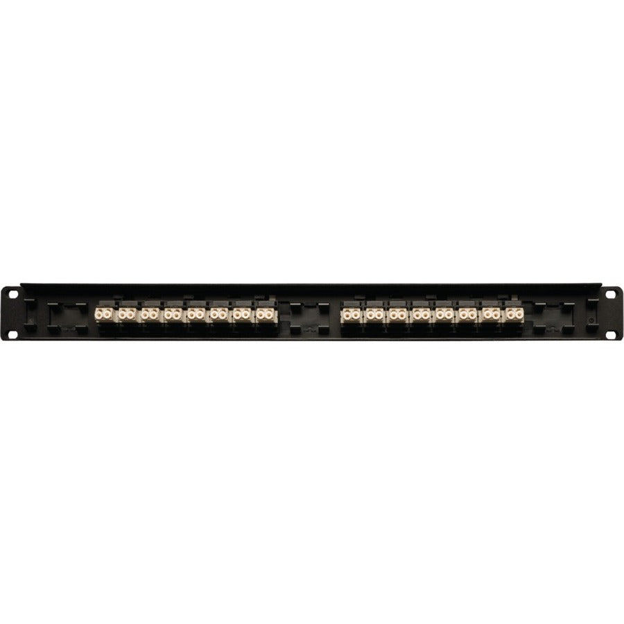 Eaton Tripp Lite Series 16-Port Fiber Patch Panel, 1U (LC/LC), Multimode or Singlemode — N490-016-LCLC