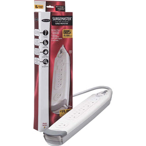 Belkin 7 Outlet Power Strip Surge Protector with 6ft power cord - 785 Joules - White — F9H700-06