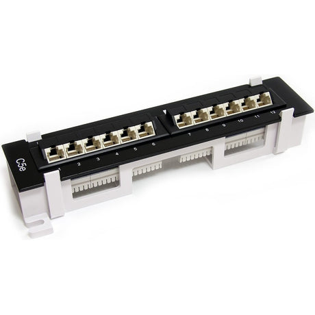 StarTech.com 1U 12 Port Wall Mount Cat5e 110 Patch Panel - 45 Degree — PANEL4512