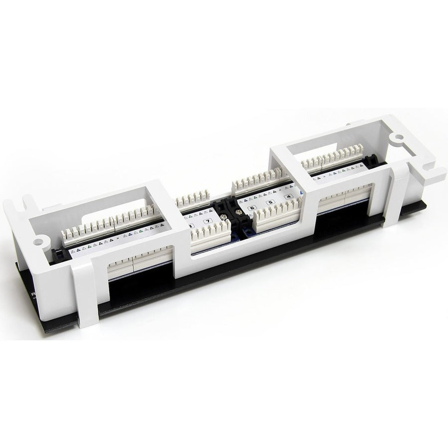 StarTech.com 1U 12 Port Wall Mount Cat5e 110 Patch Panel - 45 Degree — PANEL4512
