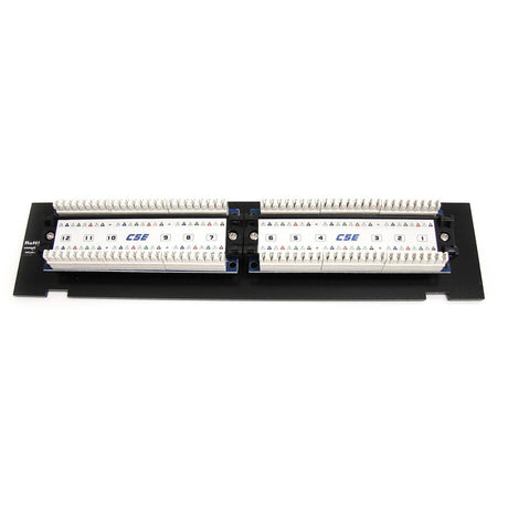 StarTech.com 1U 12 Port Wall Mount Cat5e 110 Patch Panel - 45 Degree — PANEL4512
