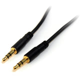 StarTech.com 15 ft Slim 3.5mm Stereo Audio Cable - M/M — MU15MMS