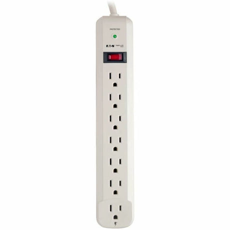 Eaton Tripp Lite Series Protect It! 7-Outlet Surge Protector, 12 ft. Cord, 1080 Joules, Diagnostic LED, Light Gray Housing — TLP712