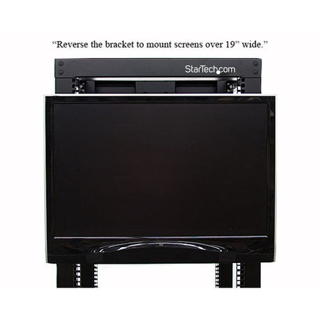 StarTech.com Universal VESA LCD Monitor Mounting Bracket for 19in Rack or Cabinet — RKLCDBK