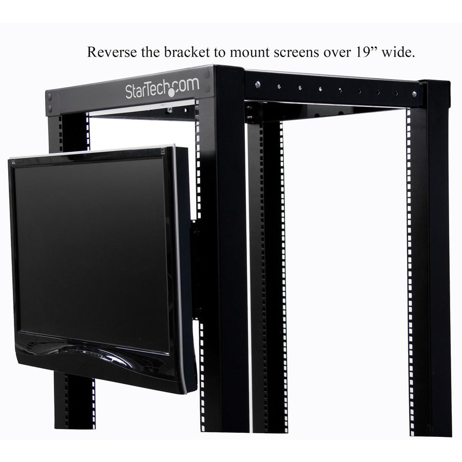 StarTech.com Universal VESA LCD Monitor Mounting Bracket for 19in Rack or Cabinet — RKLCDBK