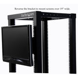 StarTech.com Universal VESA LCD Monitor Mounting Bracket for 19in Rack or Cabinet — RKLCDBK