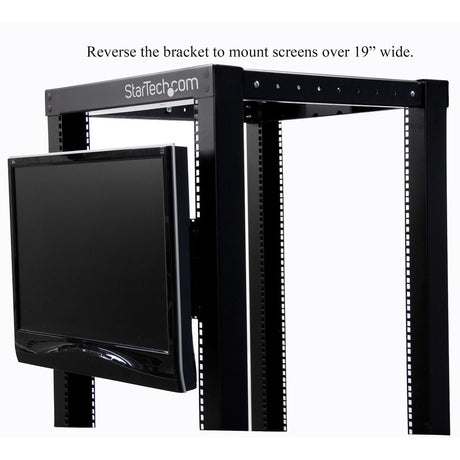 StarTech.com Universal VESA LCD Monitor Mounting Bracket for 19in Rack or Cabinet — RKLCDBK