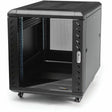StarTech.com 12U 36in Knock-Down Server Rack Cabinet with Casters — RK1236BKF
