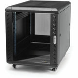 StarTech.com 12U 36in Knock-Down Server Rack Cabinet with Casters — RK1236BKF