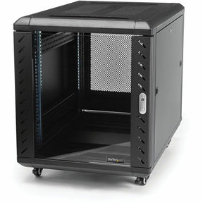 StarTech.com 12U 36in Knock-Down Server Rack Cabinet with Casters — RK1236BKF