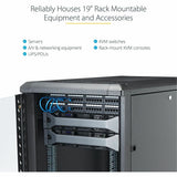 StarTech.com 12U 36in Knock-Down Server Rack Cabinet with Casters — RK1236BKF