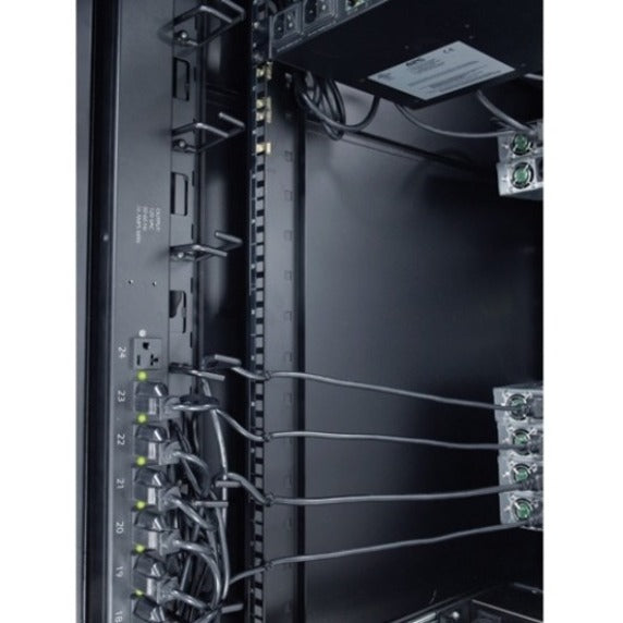 APC NetShelter Cable Management, Vertical Cable Manager, Cable Rings, Set of 8, Black, 55 mm x 766 mm x 85 mm — AR8442