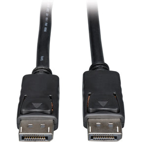 Eaton Tripp Lite Series DisplayPort Cable with Latching Connectors, 4K 60 Hz (M/M), Black, 1 ft. (0.31 m) — P580-001