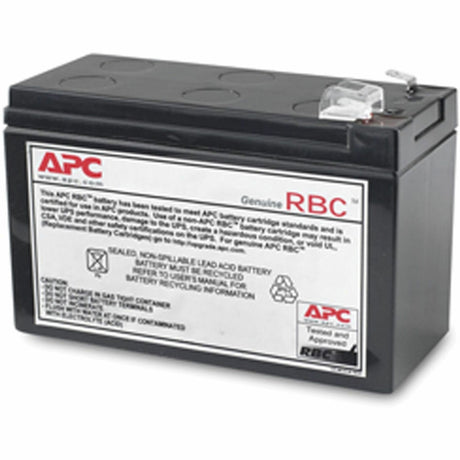 APC Replacement Battery Cartridge, VRLA battery, 7Ah, 12VDC, 2-year warranty — APCRBC110