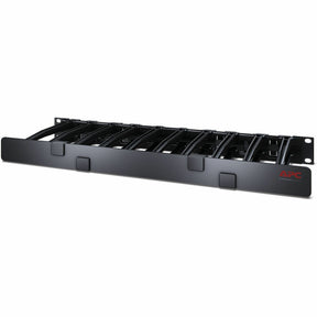APC NetShelter Cable Management, Horizontal Cable Manager, 1U, Single Side with Cover, Black, 482.6 x 44.45 x 165.1 mm — AR8612