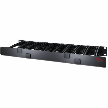 APC NetShelter Cable Management, Horizontal Cable Manager, 1U, Single Side with Cover, Black, 482.6 x 44.45 x 165.1 mm — AR8612
