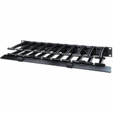 APC NetShelter Cable Management, Horizontal Cable Manager, 1U, Single Side with Cover, Black, 482.6 x 44.45 x 165.1 mm — AR8612