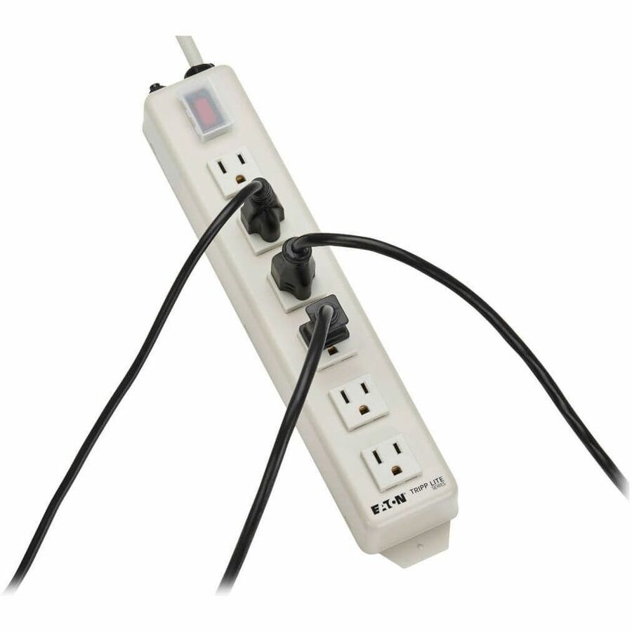 Eaton Tripp Lite Series Power It! 6-Outlet Power Strip, 15 ft. (4.57 m) Cord, 5-15P, Metal Housing — TLM615NC