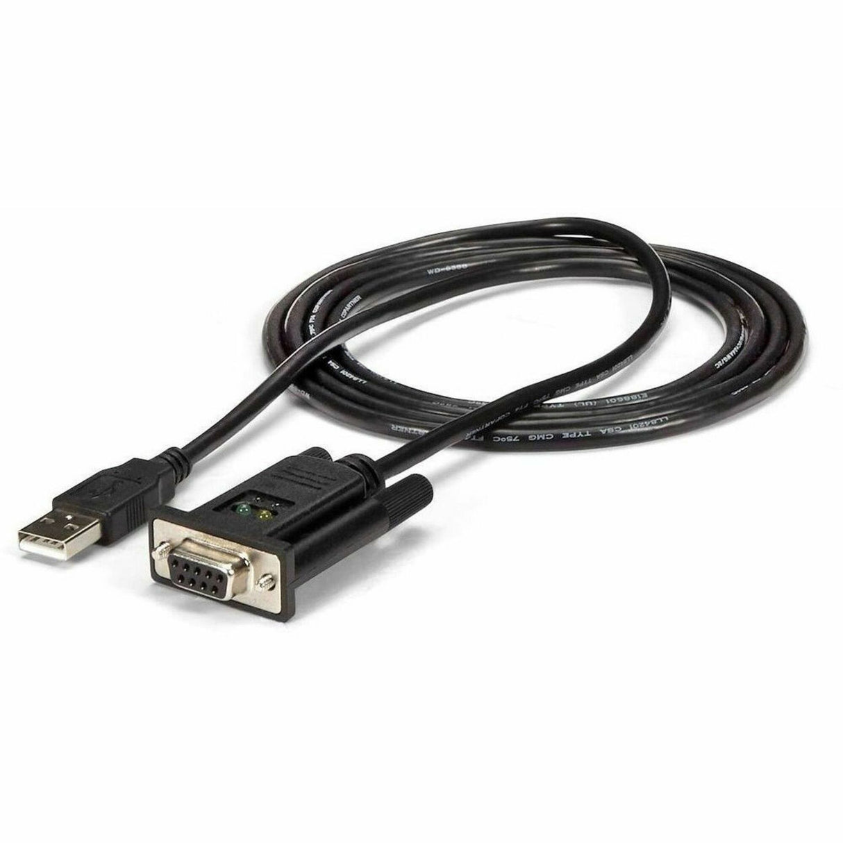StarTech.com 6ft (1.8m) 1-Port USB to Serial RS232 Adapter, FTDI DB9 Serial DCE Adapter Cable, Null Modem, USB 2.0 - TAA — ICUSB232FTN