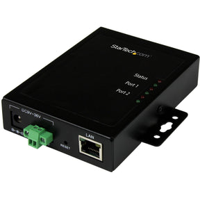 StarTech.com 2 Port Serial-to-IP Ethernet Device Server - RS232 - Metal and Mountable - Serial Device Server — NETRS2322P