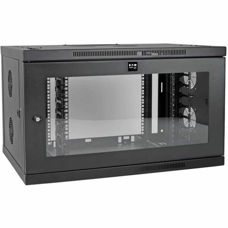 Eaton Tripp Lite Series SmartRack 9U Low-Profile Switch-Depth-Plus Wall-Mount Mini Rack Enclosure, Wide, Acrylic Window — SRW9UDPGVRT