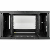 Eaton Tripp Lite Series SmartRack 9U Low-Profile Switch-Depth-Plus Wall-Mount Mini Rack Enclosure, Wide, Acrylic Window — SRW9UDPGVRT