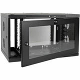 Eaton Tripp Lite Series SmartRack 9U Low-Profile Switch-Depth-Plus Wall-Mount Mini Rack Enclosure, Wide, Acrylic Window — SRW9UDPGVRT