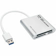 Eaton Tripp Lite Series USB 3.0 SuperSpeed Multi-Drive Memory Card Reader/Writer, Aluminum Case — U352-000-MD-AL