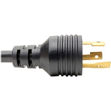 Eaton Tripp Lite Series Power Cord Adapter, NEMA L5-20P to NEMA 5-15R - Heavy-Duty, 20A, 125V, 12 AWG, 6-in. (15.24 cm), Black — P046-06N-T