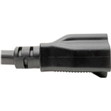 Eaton Tripp Lite Series Power Cord Adapter, NEMA L5-20P to NEMA 5-15R - Heavy-Duty, 20A, 125V, 12 AWG, 6-in. (15.24 cm), Black — P046-06N-T