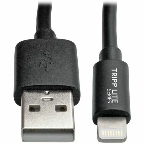Eaton Tripp Lite Series USB-A to Lightning Sync/Charge Coiled Cable (M/M) - MFi Certified, Black, 4 ft. (1.2 m) — M100-004COIL-BK