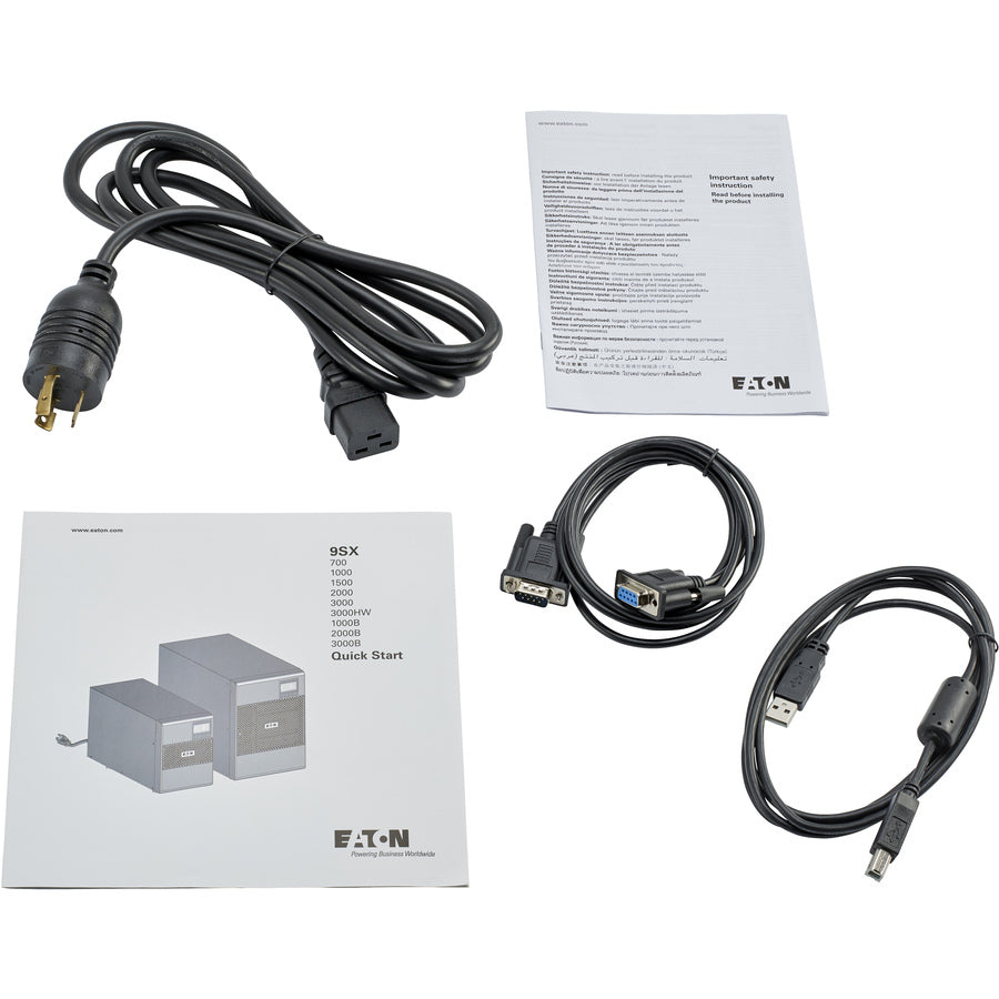 Eaton 9SX 3000VA 2700W 208V Online Double-Conversion UPS - 2 NEMA 6-20R, 1 L6-30R, 2 L6-20R Outlets, Cybersecure Network Card Option, Extended Run, Tower — 9SX3000GL