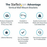StarTech.com 6U 19-Inch Steel Vertical Rack and Wallmountable Server Rack — RK619WALLV