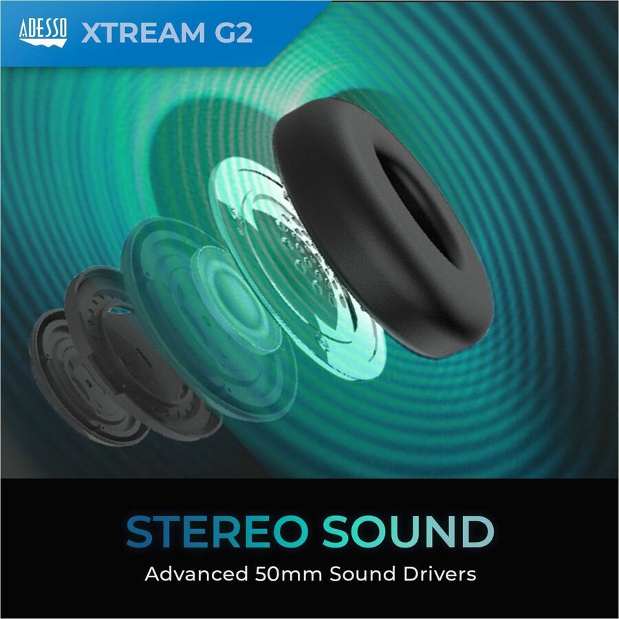 Adesso Stereo Gaming Headset with Microphone — XtreamG1