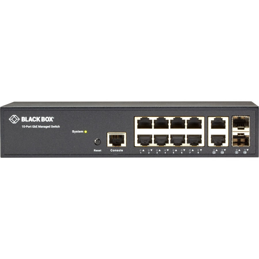 Black Box Gigabit Managed Ethernet Switch - 10-Ports — LGB1110A