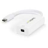 StarTech.com USB-C to Mini DisplayPort Adapter - 4K 60Hz - White - USB Type-C to Mini DP Adapter - Thunderbolt 3 Compatible — CDP2MDP