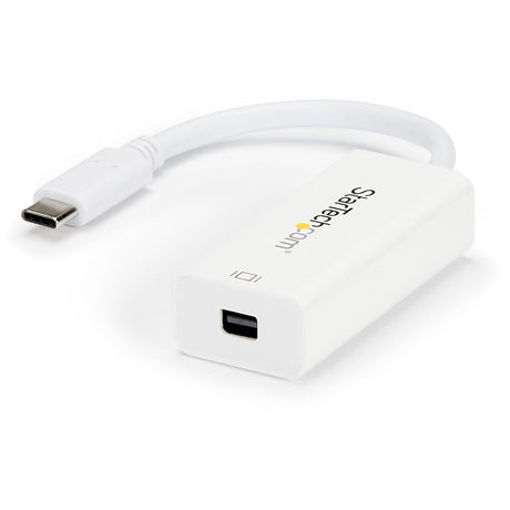 StarTech.com USB-C to Mini DisplayPort Adapter - 4K 60Hz - White - USB Type-C to Mini DP Adapter - Thunderbolt 3 Compatible — CDP2MDP