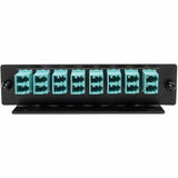 Eaton Tripp Lite Series High-Density Fiber Adapter Panel (MMF/SMF), 8 LC Duplex Connectors, Black — N492-08D-LC