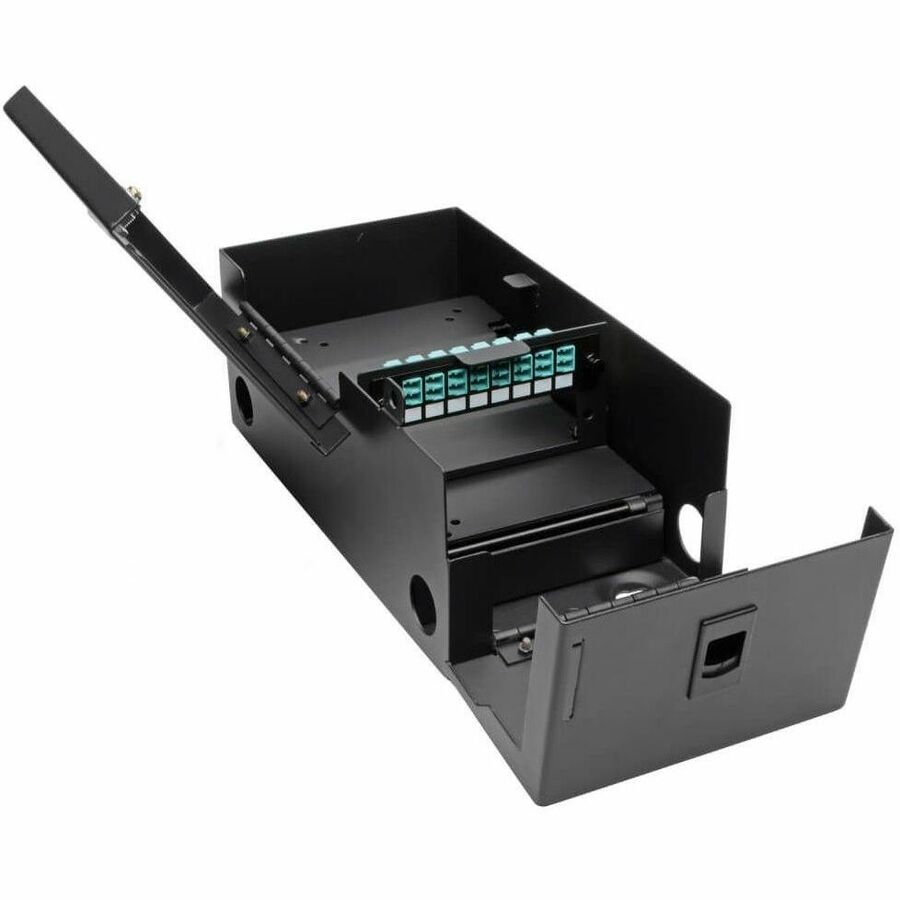 Eaton Tripp Lite Series High-Density Fiber Adapter Panel (MMF/SMF), 8 LC Duplex Connectors, Black — N492-08D-LC