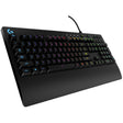 Logitech G213 Prodigy Gaming Keyboard - Wired RGB Backlit Keyboard with Mech-dome Keys, Palm Rest, Adjustable Feet, Media Controls, USB, Compatible with Windows — 920-008083