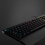 Logitech G213 Prodigy Gaming Keyboard - Wired RGB Backlit Keyboard with Mech-dome Keys, Palm Rest, Adjustable Feet, Media Controls, USB, Compatible with Windows — 920-008083