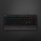 Logitech G213 Prodigy Gaming Keyboard - Wired RGB Backlit Keyboard with Mech-dome Keys, Palm Rest, Adjustable Feet, Media Controls, USB, Compatible with Windows — 920-008083