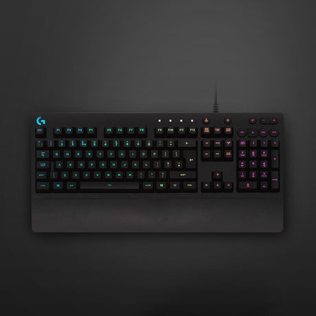 Logitech G213 Prodigy Gaming Keyboard - Wired RGB Backlit Keyboard with Mech-dome Keys, Palm Rest, Adjustable Feet, Media Controls, USB, Compatible with Windows — 920-008083