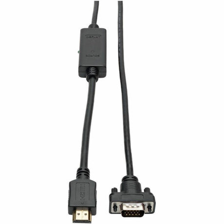 Eaton Tripp Lite Series HDMI to VGA Active Adapter Cable (HDMI to Low-Profile HD15 M/M), 6 ft. (1.8 m), TAA — P566-006-VGA