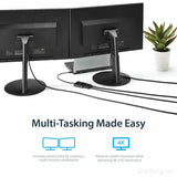 StarTech.com USB-C to Dual DisplayPort 1.2 Adapter, USB Type-C Multi-Monitor MST Hub, Dual 4K 30Hz DP Display Extender/Splitter, Windows — MSTCDP122DP