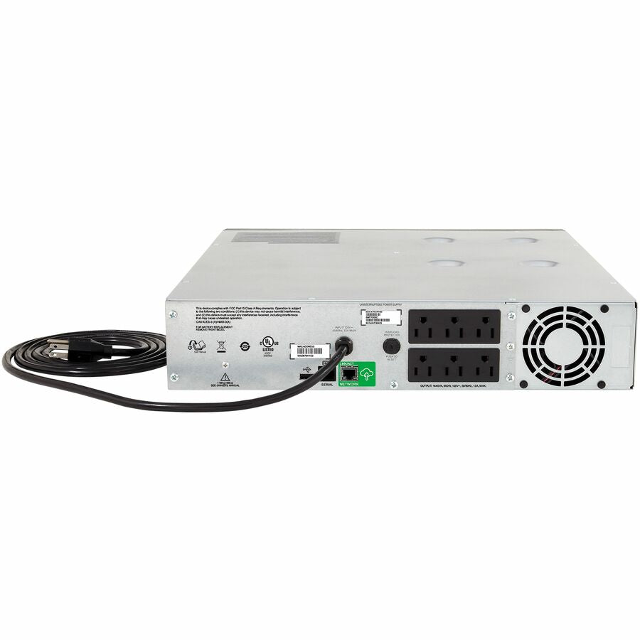 APC Smart-UPS C, Line Interactive, 1440VA, Rackmount 2U, 120V, 6x NEMA 5-15R outlets, SmartConnect port, USB and Serial communication, AVR,Graphic LCD — SMC1500-2UC