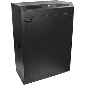 StarTech.com 8U 19" Vertical Wall Mount Server Rack Cabinet Enclosure - Low Profile (15") - 30" Deep Locking w/2U for Network IT Equipment — RK830WALVS